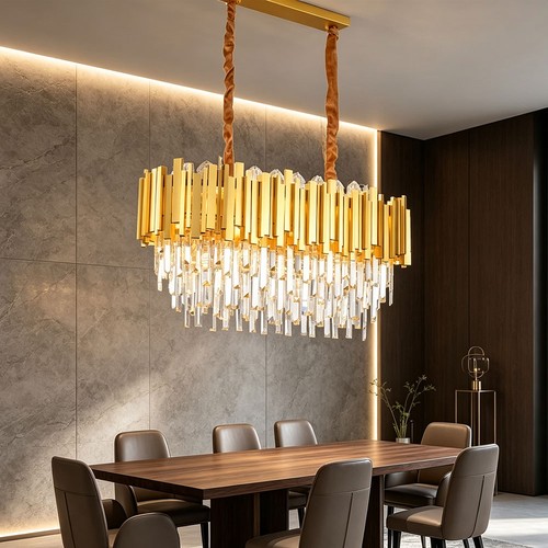 Lustre carré cristal - lustre, et