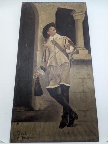 Peinture huile sur panneau - huile,