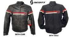 BLOUSON de CUIR ou TOILE SCOTT 58TH VINTAGE JACKET