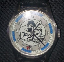 Rare Vintage Tintin Watch  Herge Moulinsart 1998 Working, New Battery EXQUISITE!