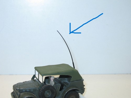 Dinky toys antenne fouet - dinky, toys,