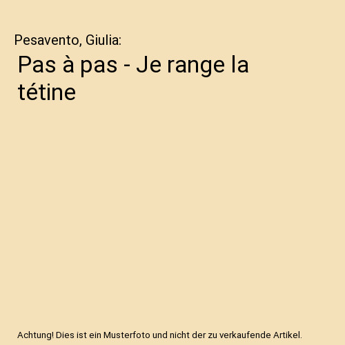Pas je range la - pas,