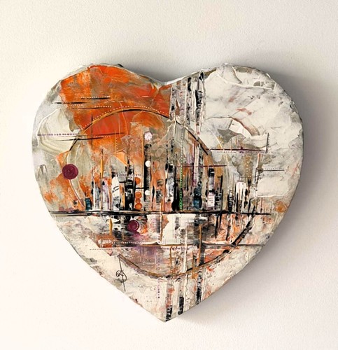 Tableau abstrait contemporain - ,