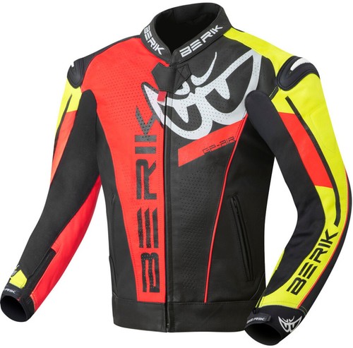 Veste cuir moto - en, berik