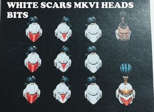 WARHAMMER THE HORUS HERESY WHITE SCARS MKVI HEADS BITS
