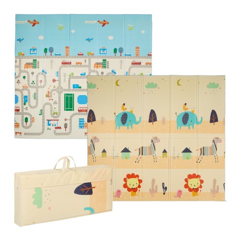 Tapis jeu animaux circuit - animaux,