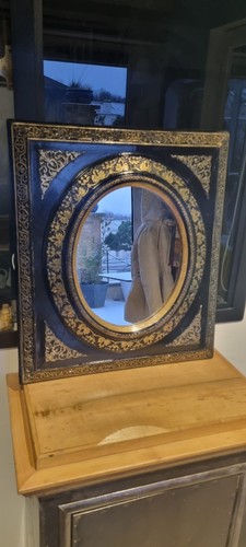 Ancien miroir cadre - , noir