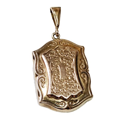 Pendentif ancien plaqué - pendentif, or
