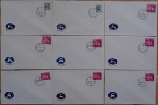 Lot de 63 enveloppes et