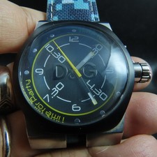 All Steel D&G Dolce & Gabbana Lock Crown Quartz Men Watch