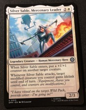 Silver Sable, Mercenary Leader - SPM - MTG - EN - NM - 0013