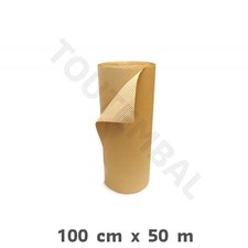 Film papier à bulles d'air en rouleau de 1.00 x 50 mètres