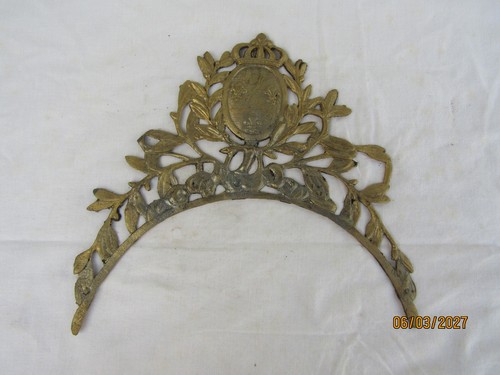 Fronton bronze pour - bronze, cadran
