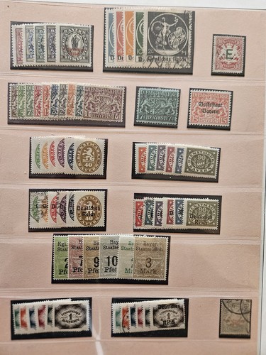 Lot une page timbres - lot,