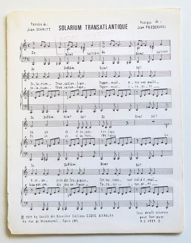 Partition vintage sheet music