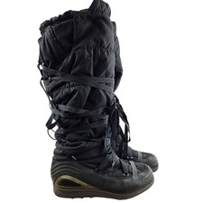 Stella McCartney x Adidas Rare Tall Mummy Boots Womens 9 Black Knee High Snow