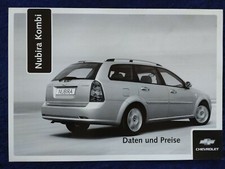 2005 Chevrolet Nubira Data and Prices Brochure