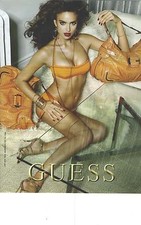 ADVERTISING 2009 GUESS haute couture underwear bags shoes