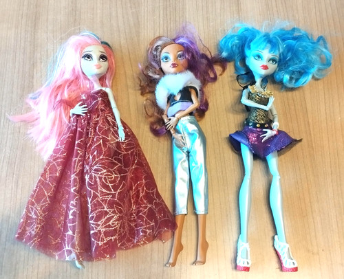 Monster high lot poupées - high,