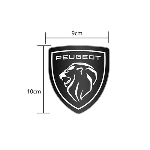 Badge logo métal peugeot - badge,