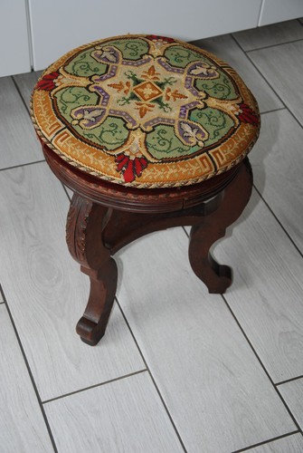 Tabouret piano ancien - tabouret,