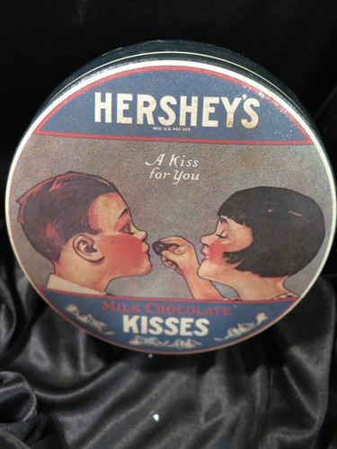 Hershey kisses round tin - hershey,