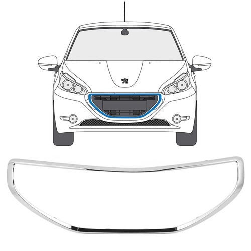 Cadre calandre pour peugeot - cadre,