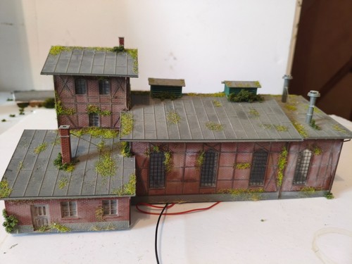 Garage locomotive patiné - garage,