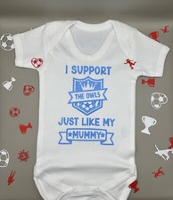 Sheffield Wednesday Personalised Baby Football Vest Babygrow Bodysuit FREE P&P
