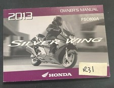 OEM HONDA 2013 SILVERWING SILVER WING FSC600A FSC 600 FSC600 OWNERS MANUAL