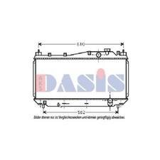 AKS DASIS Radiateur À Eau Ailettes Soudées Pour Honda Civic VII Hatchback EU