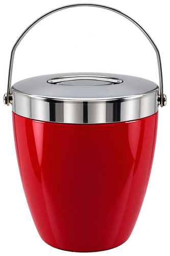 Seau glaçons rouge - seau,