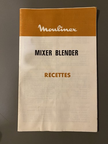 Livre livret mixer - , blender