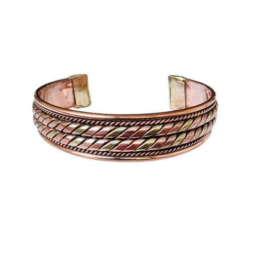 Bracelet manchette cuivre - bracelet,