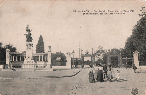 Carte postale lyon entrée - carte,
