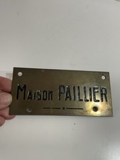 Ancienne plaque de rue en