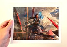 MTG Narset Jeskai Waymaster Art Print 8,5 X 11" Randy Vargas Black Lotus VIP