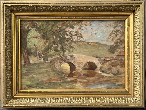 Antique original oil painting - oil,
