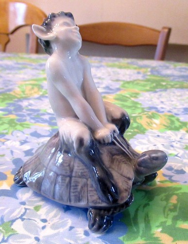 Figurine faune tortue - figurine, et