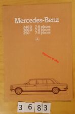 MERCEDES 240 D/ 300 D/ 250 7-8
