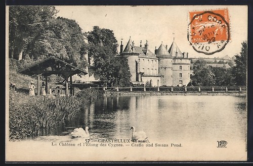 Cpa chastellux château - cpa, chastellux,