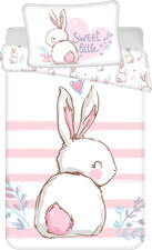 Linge De Lit Bébé Bunny Rose