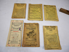 lot old road map Taride and michelin cigar bibendum 1930