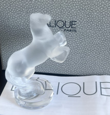 Lalique Cachet Cheval Horse Stallion Seal Paperweight Figurine Mint in Box