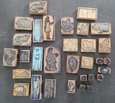 Lot de 31 tampons anciens