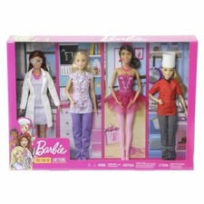 4 BARBIE Métiers / Vétérinaire, Danseuse, Cuisinière ENFANT Fille Jeux jouet