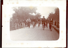 France, a bicycle race vintage silver print, silver print 9x11 