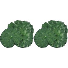  12 Pcs Décor D’étang Flottant Feuilles De Lotus Artificielles Plantes Simulées