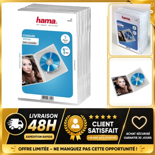 Hama boîtier dvd standard - hama,