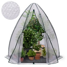 Serre d'hivernage dôme bâche bulle 160 x 160 x 180 cm maxi chaleur balcon et ter